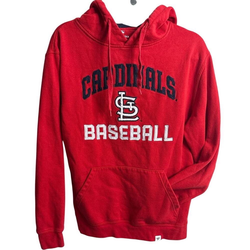 Fanatics St. Louis Cardinals Baseball Embroidered Red Hoodie, Medium